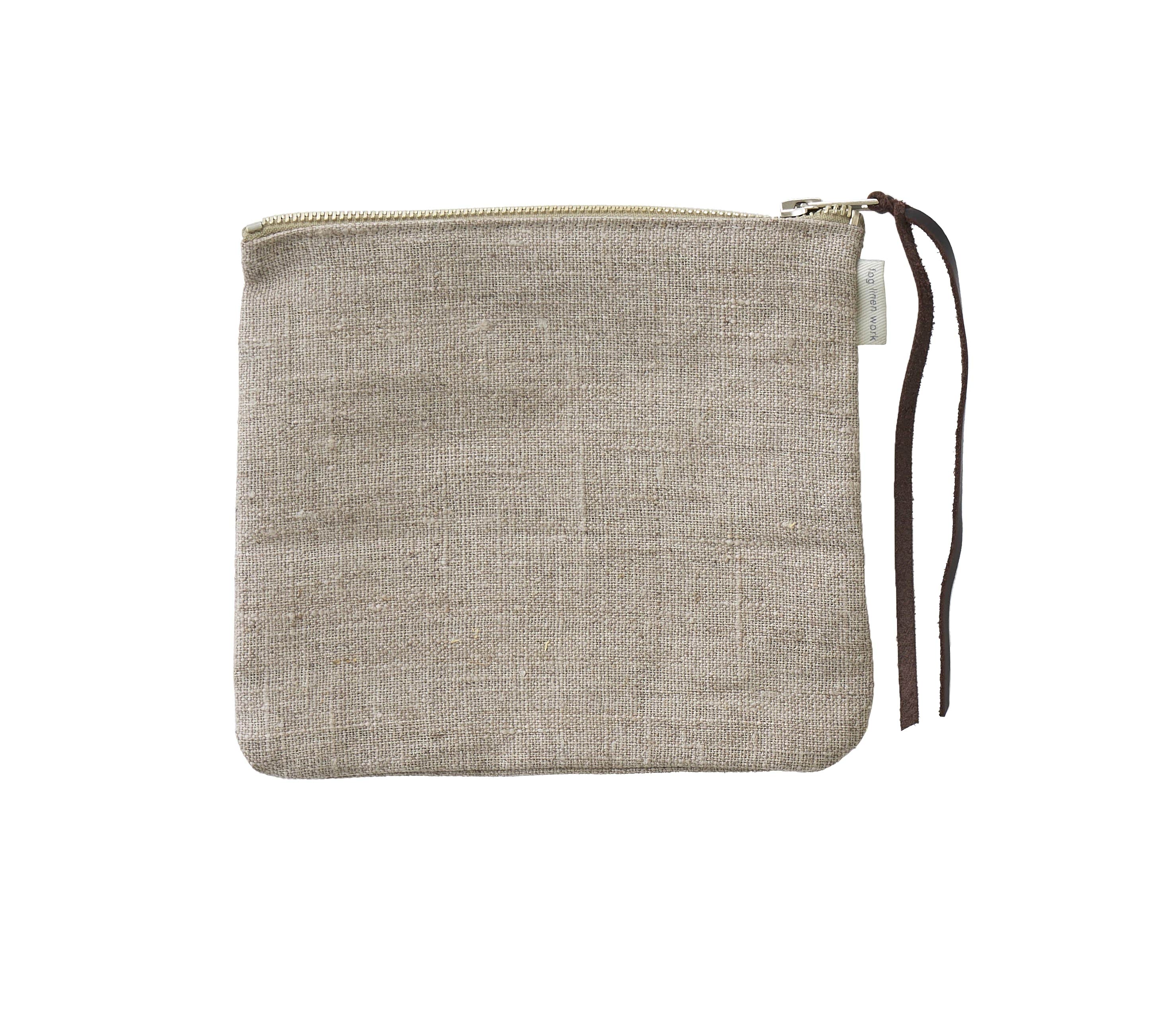Canna Linen Pouch  | Natural