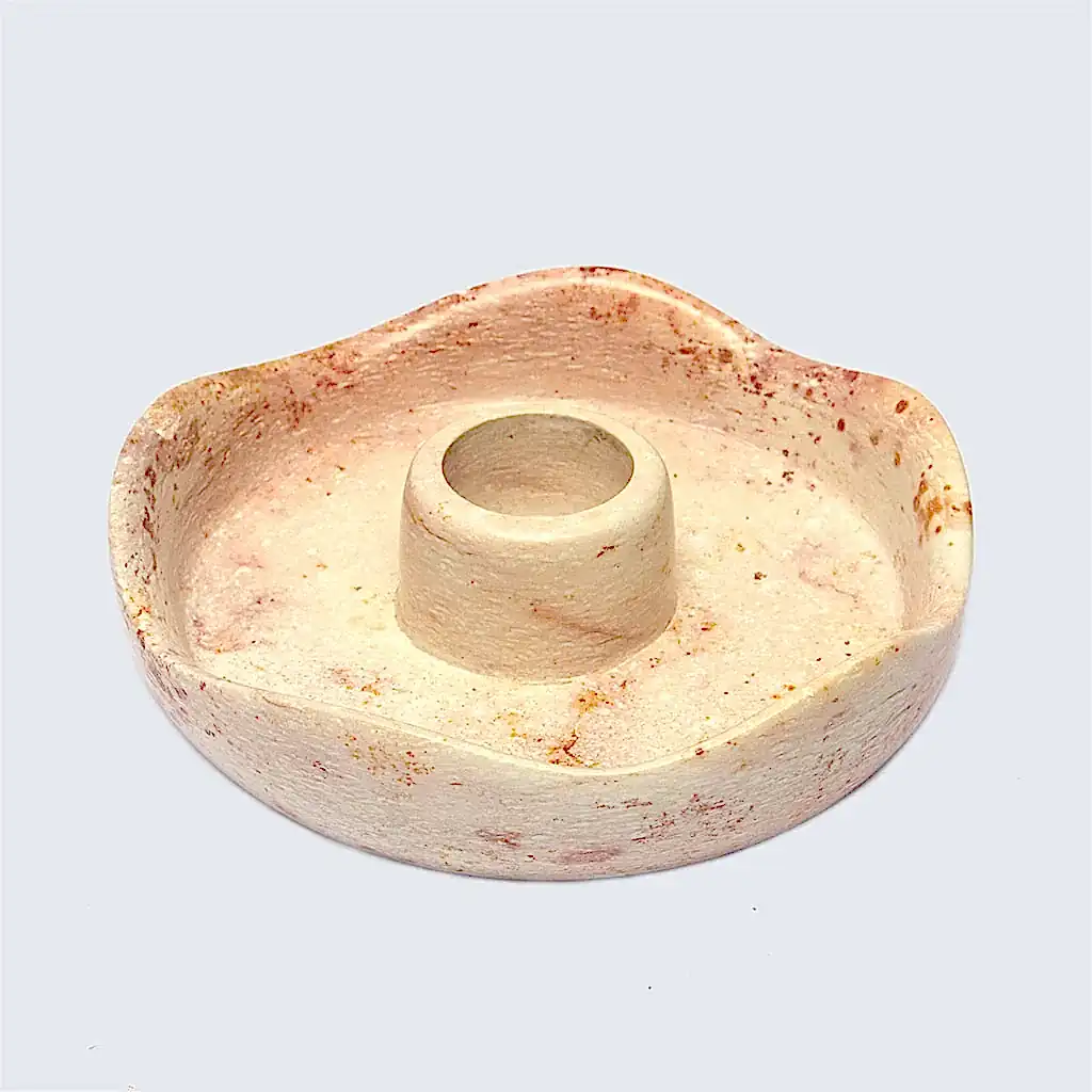 Soapstone Candle stick Holder | 2 Colours Available