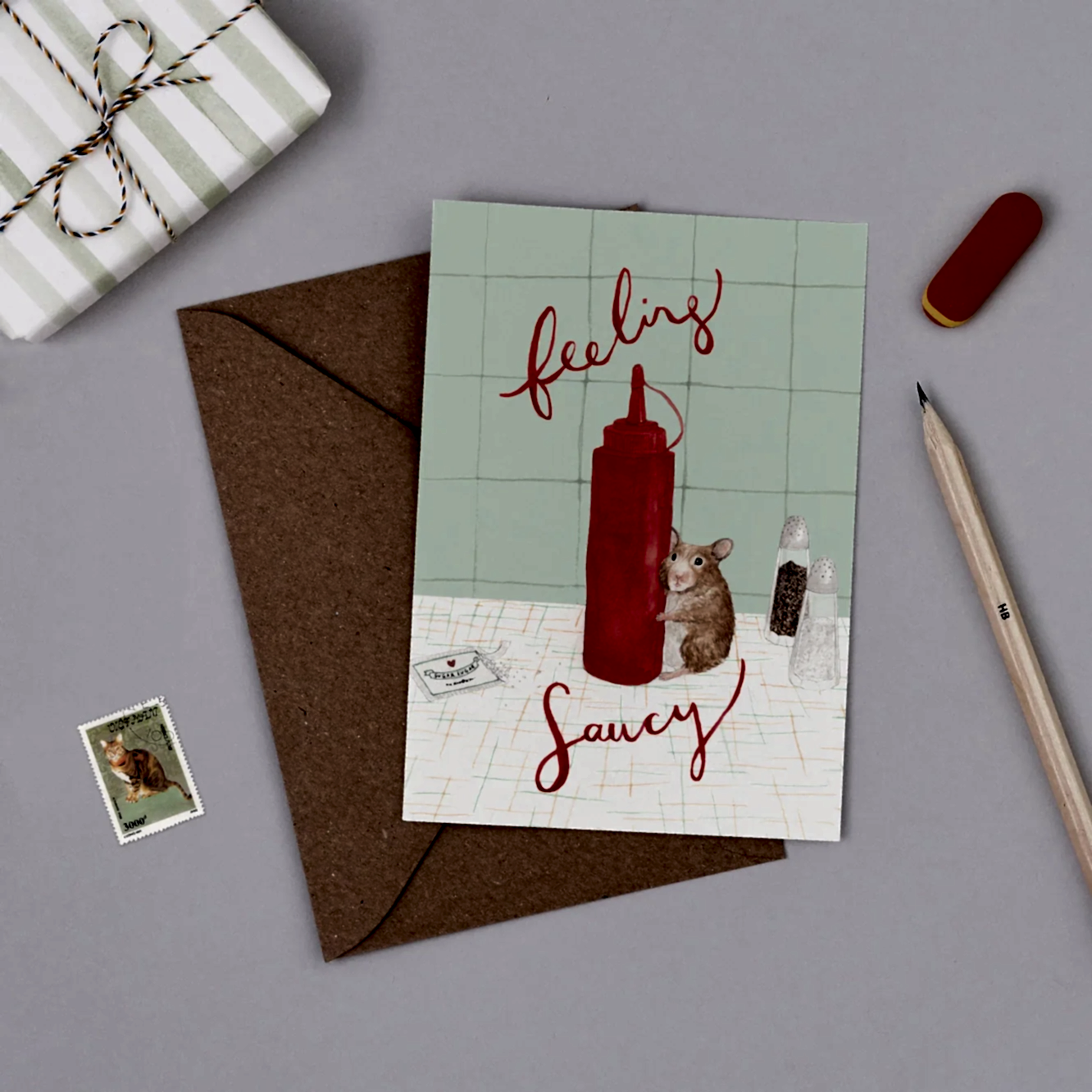 Feeling Saucy Greetings Card