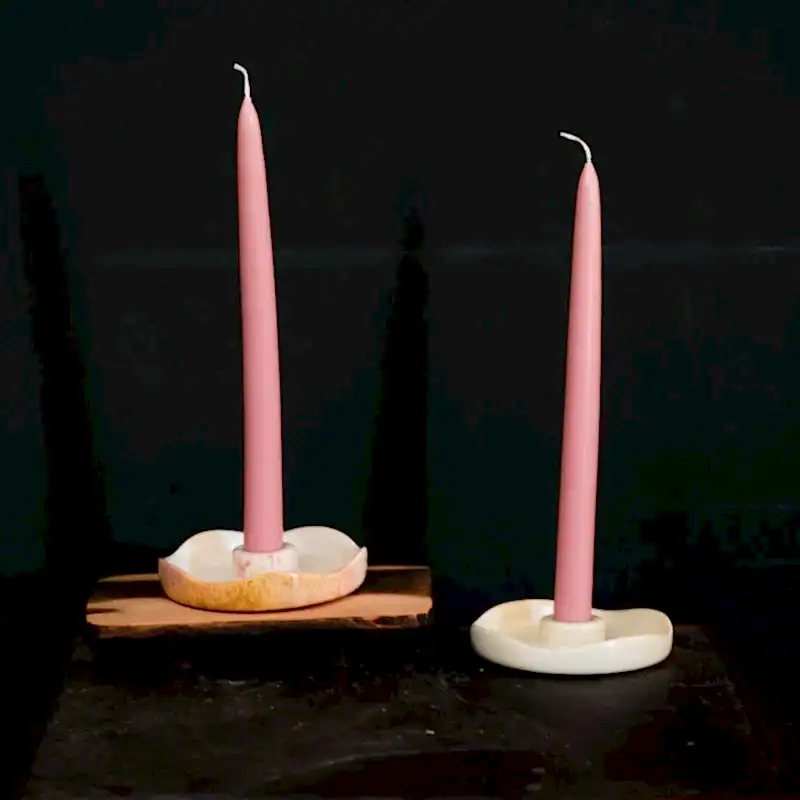 Soapstone Candle stick Holder | 2 Colours Available