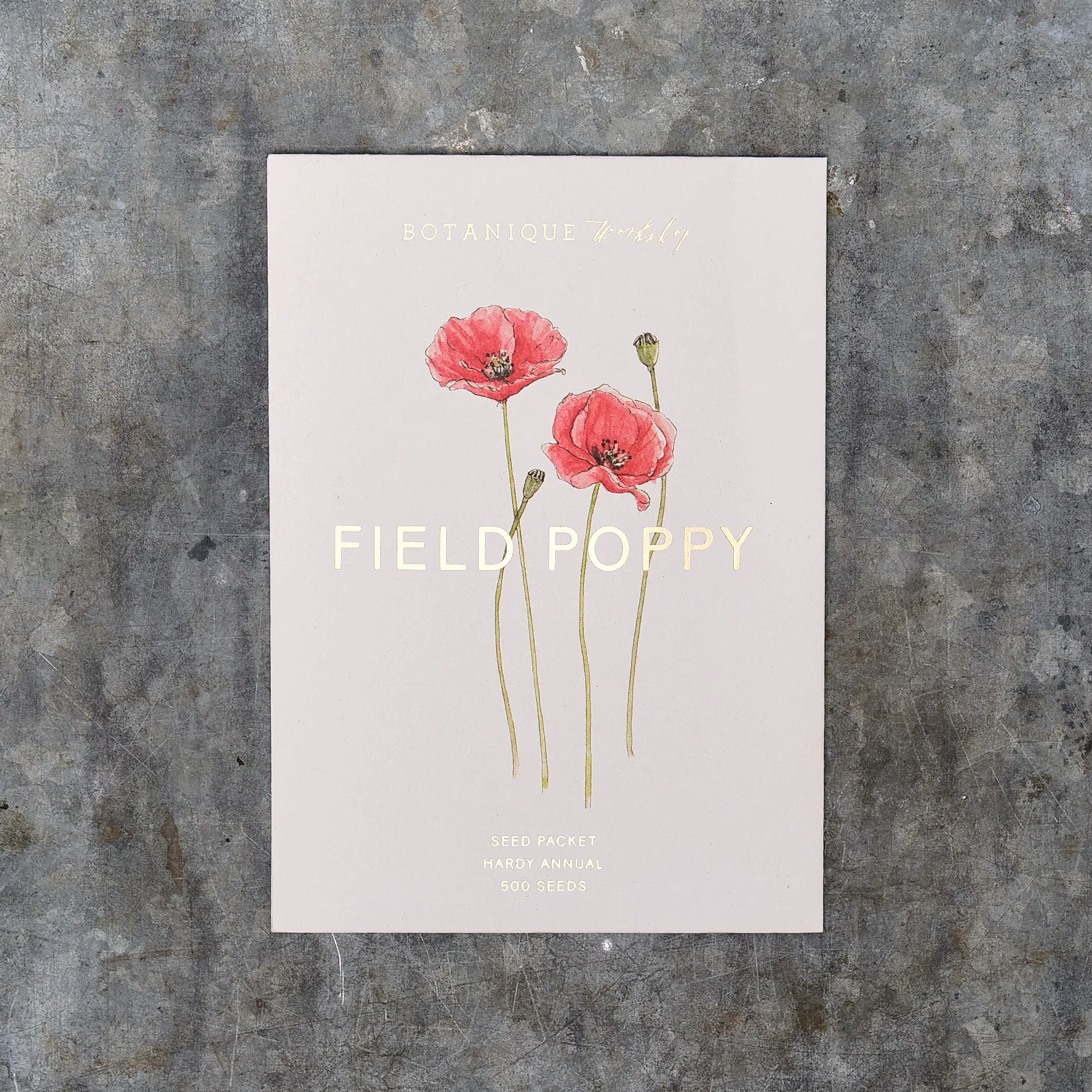 Field Poppy Seed Packet
