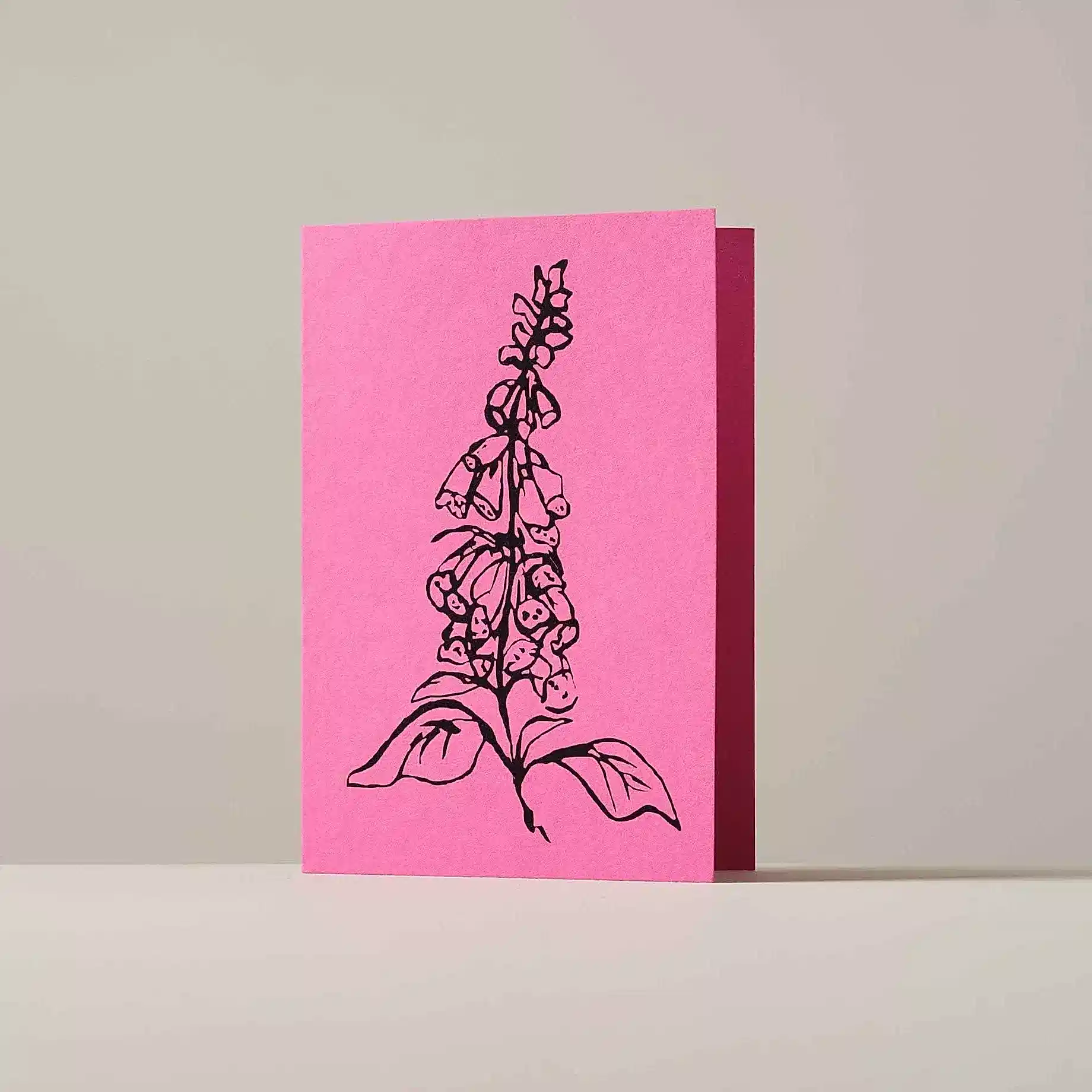 Foxglove Greetings Card