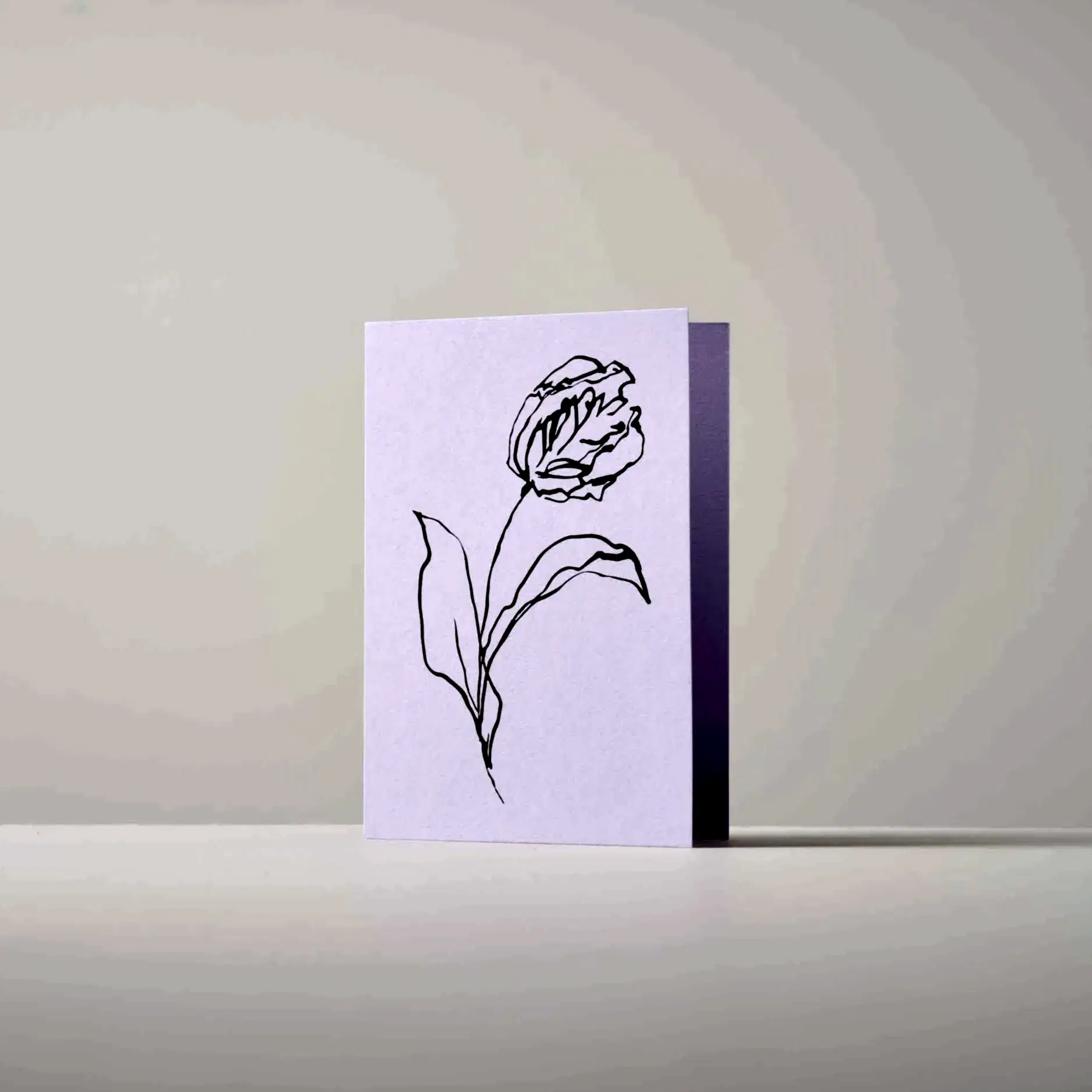 Parrot Tulip Greetings Card