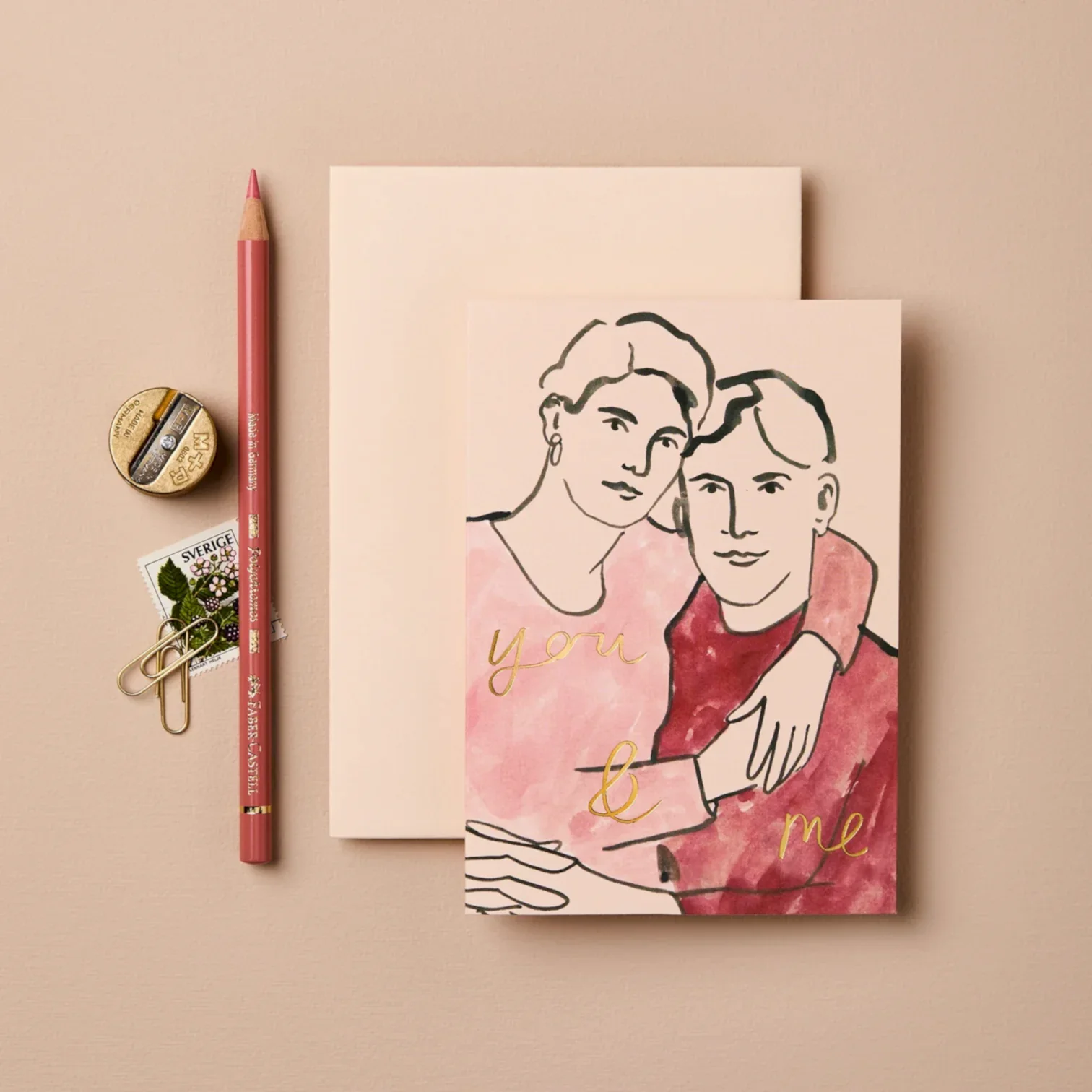 'You & Me' Greetings Card