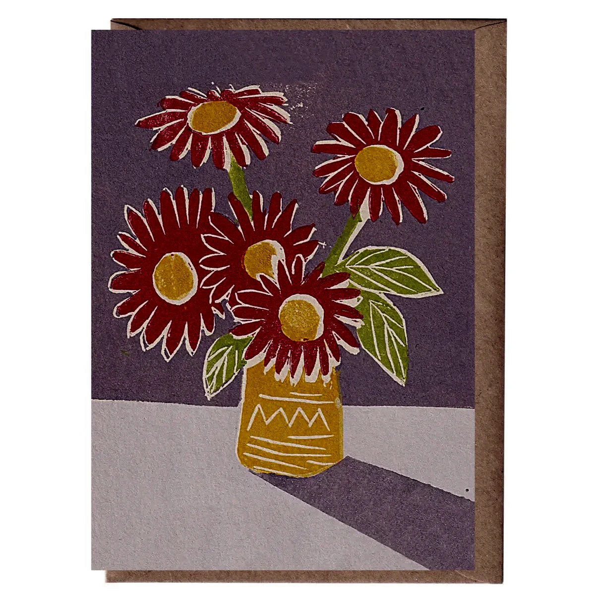 Red Flowers Greeting Card