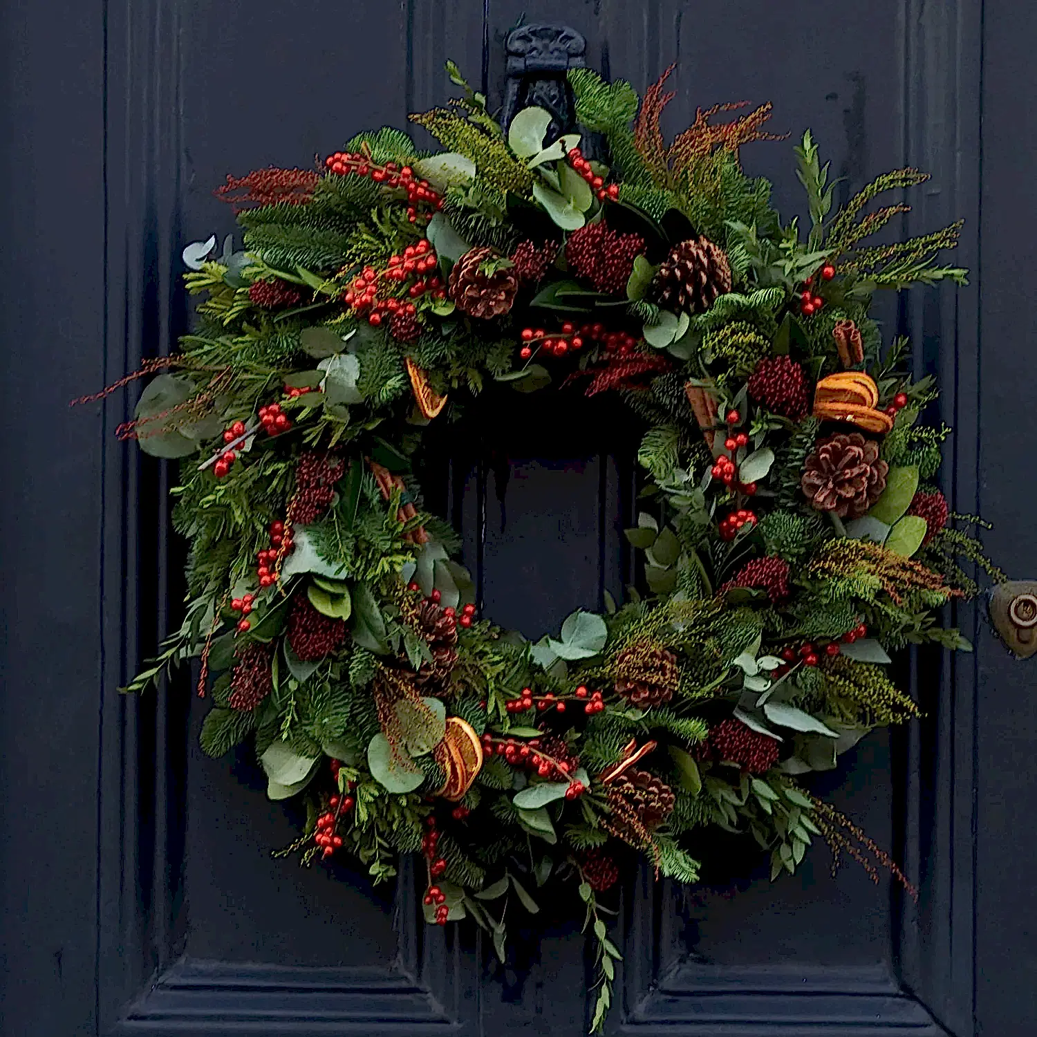 christmas wreath making workshop in London by Botanique Workshop on Exmouth Market Islington