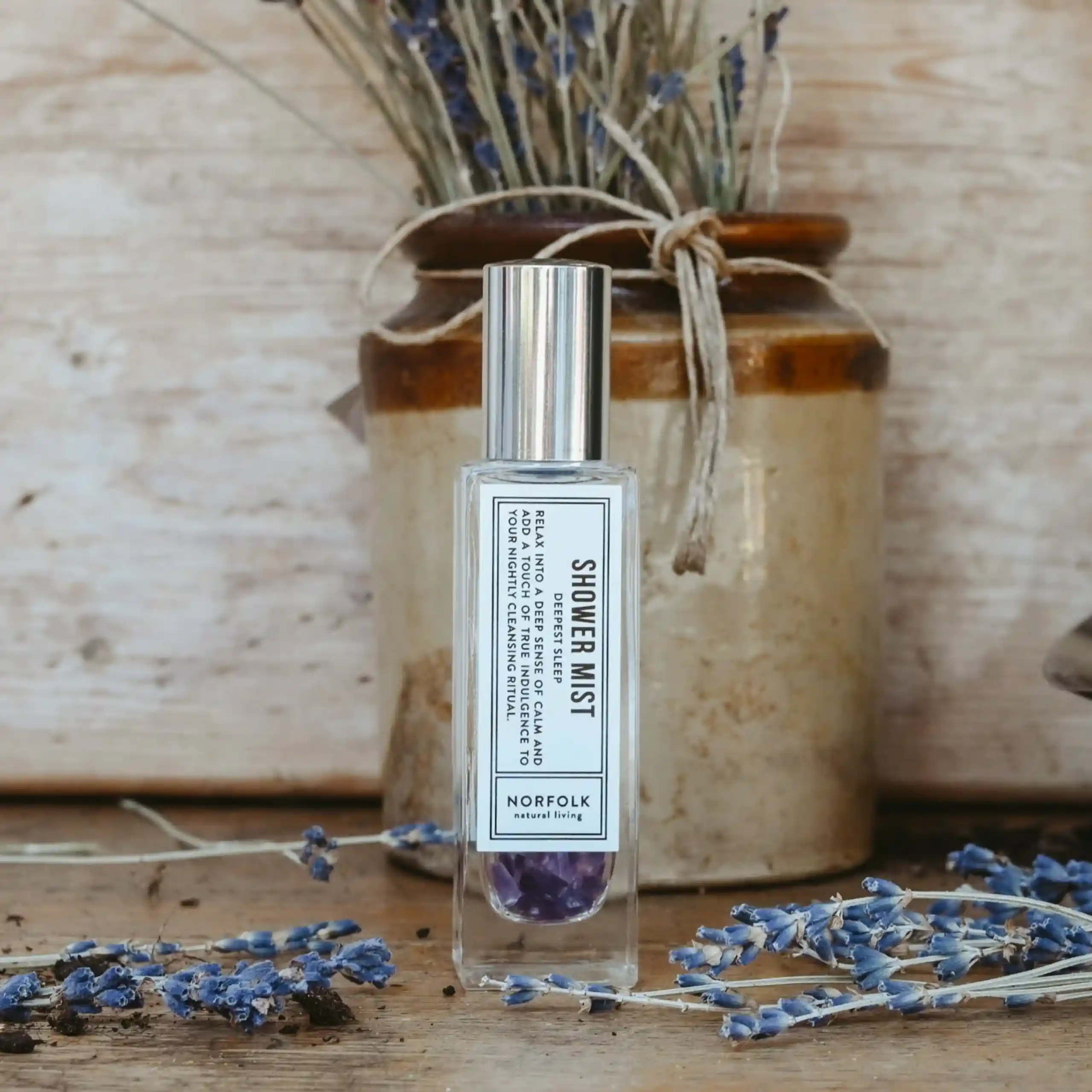 Lavender and Orange relaxing shower mist by Norfolk Living