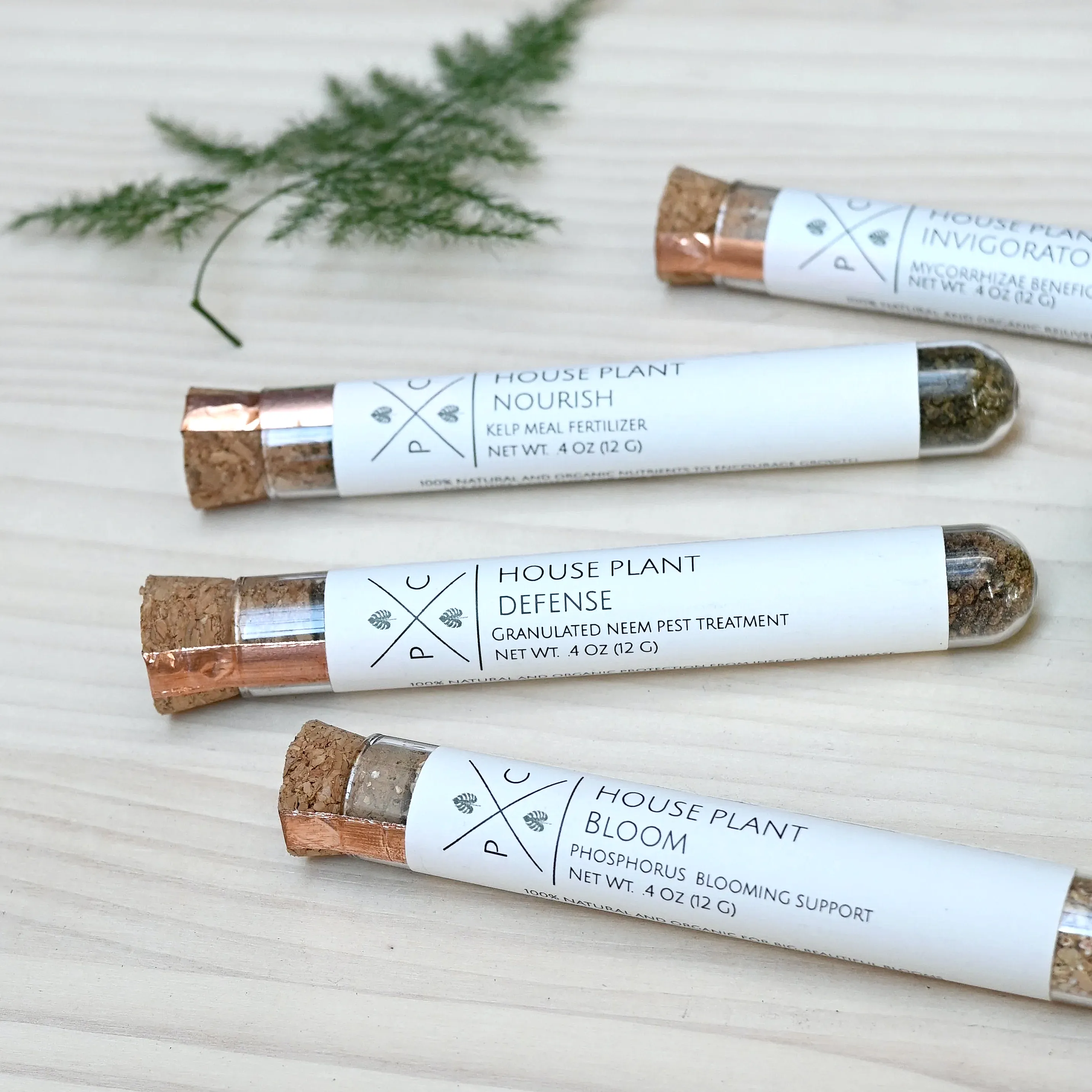 house plant care tubes set of 4