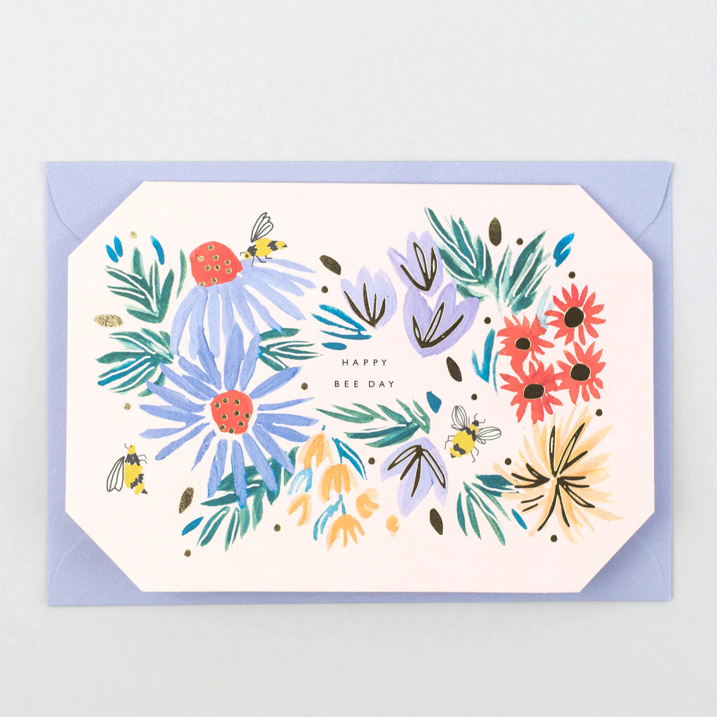 Happy Bee Day Greetings Card